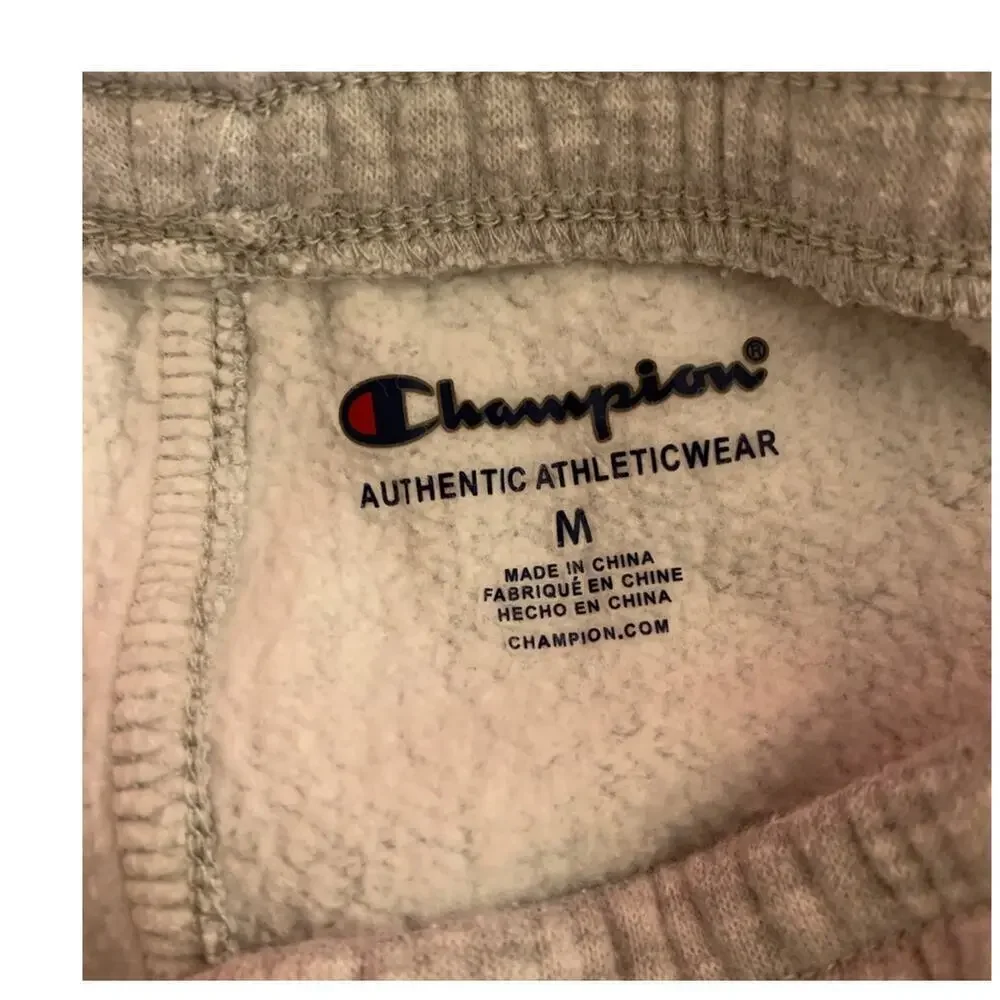 CHAMPION Boy’s Light Grey Logo Sweatpants / Size: Medium